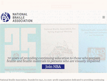 Tablet Screenshot of nationalbraille.org